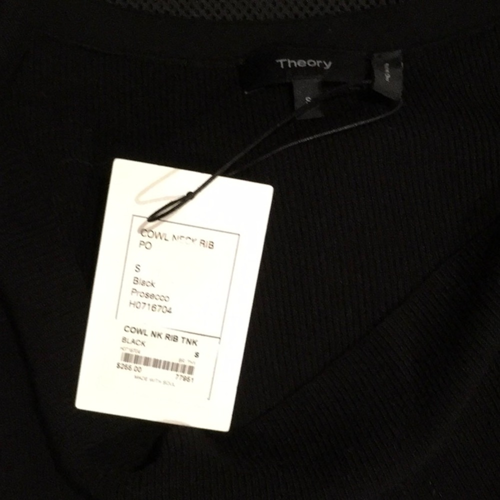 Theory Cowl Neck Rib Tank - Picture 5 of 8